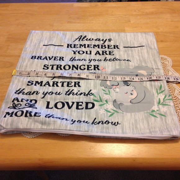 Inspiring message pillow cover - Picture 2 of 6